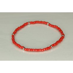 Glass Pearls 3 mm with 6 Silver