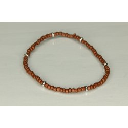 Glass Pearls 3 mm with 6 Silver