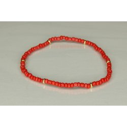 Glass Pearls 3 mm with 6 Guld