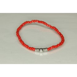 Glass Pearls 3 mm with 1 deko Silver