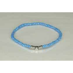 Glass Pearls 3 mm with 1 deko Silver