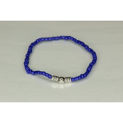 Glass Pearls 3 mm with 1 deko Silver