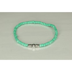 Glass Pearls 3 mm with 1 deko Silver