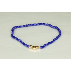 Glass Pearls 3 mm with 1 deko Gold