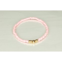 Glass Pearls 3 mm with 1 deko Gold