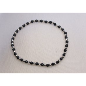 Shellperals bracelet Black/silver
