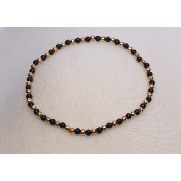 Shellperals bracelet Black/Gold