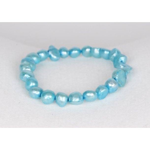 Peach perals bracelet Blue	P#32