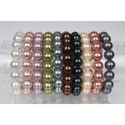 250-49 Queen shellpearl 10 mm bracelet 18-20 cm