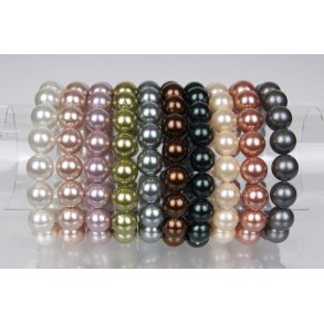 250-49 Queen shellpearl 10 mm bracelet 18-20 cm
