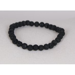 Lava Pearls Bracleth round 6 mm