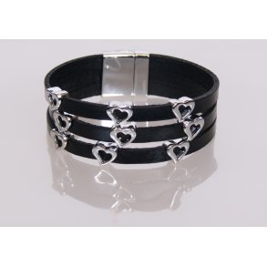 Bracelet  4 string with hearts