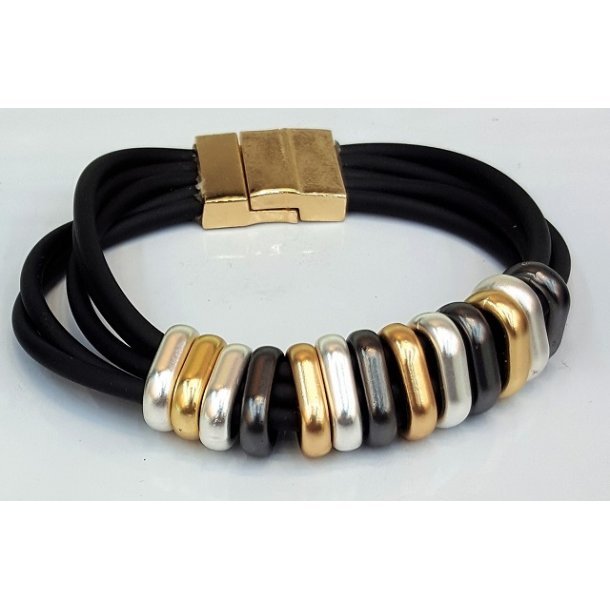 RB-008	bracelet polished ellipse rings
