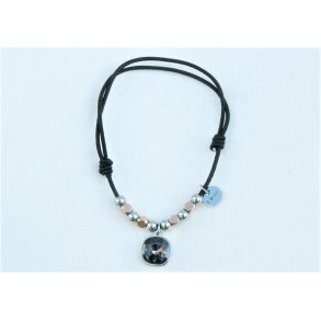 RB-012	Elastic bracelet with small metal pearls