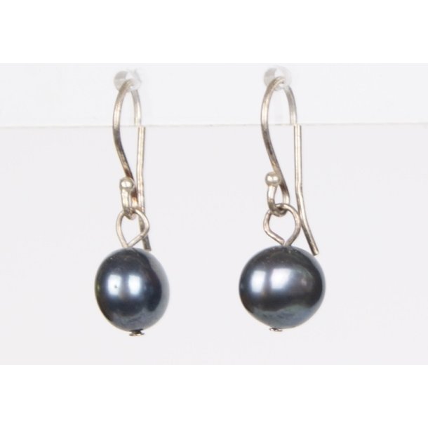 400-03 hang earrings drop pearl Stone Gray P#19