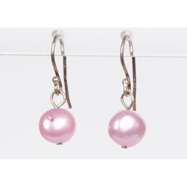 400-03 hang earrings drop pearl Light Purple P#45