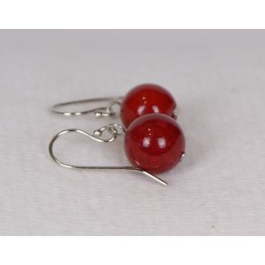 hang earrings drop peral Coral