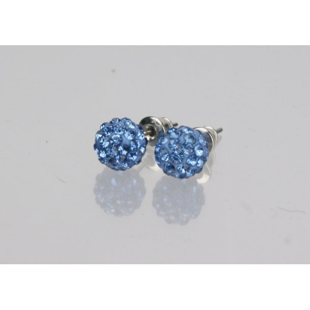 400-50 ears stick imitation precious stones CG# 08 light blue