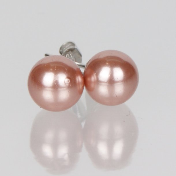 400-60 Queen earrings - ears stick 8 mm ST #213 Deep Pink