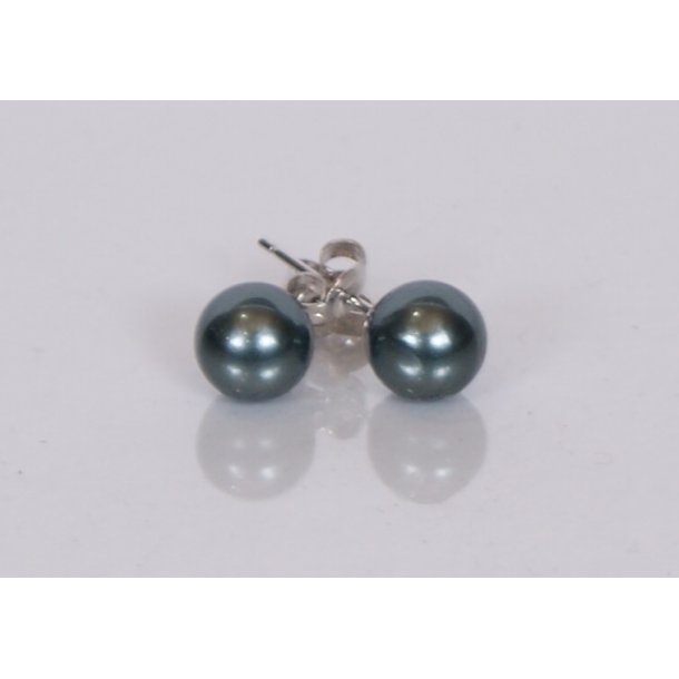 400-60 Queen earrings - ears stick 8 mm ST #621 Blue