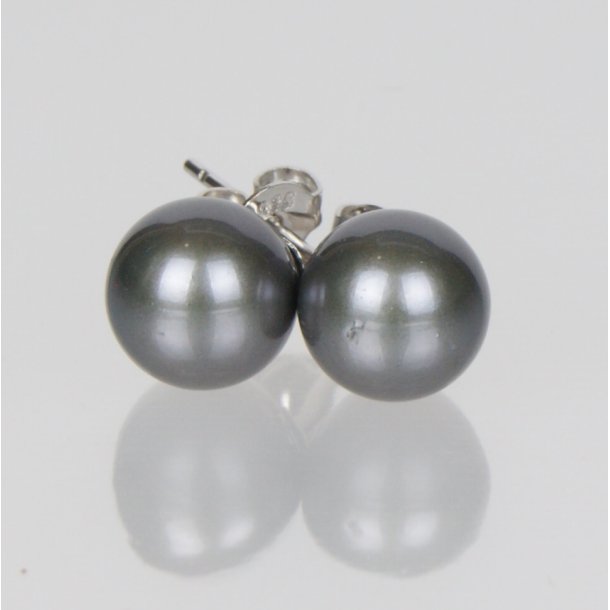 400-60 Queen earrings - ears stick 8 mm ST #514 Stone Grey