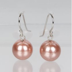 400-61 Queen hang earrings shellpearl 8 mm