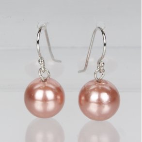 400-61 Queen hang earrings shellpearl 8 mm