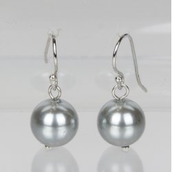 400-61 Queen hang earrings shellpearl 8 mm