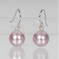 400-61 Queen hang earrings shellpearl 8 mm