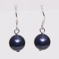 400-61 Queen hang earrings shellpearl 8 mm