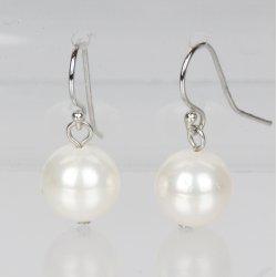 400-61 Queen hang earrings shellpearl 8 mm