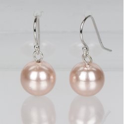 400-61 Queen hang earrings shellpearl 8 mm