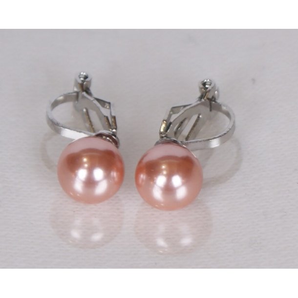 400-62 Queen earrings - ears Clips 8 mm ST #213 Deep Pink