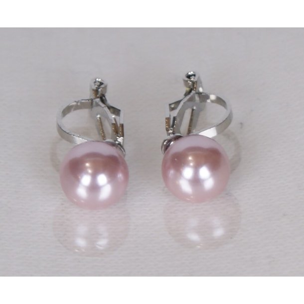 400-62 Queen earrings - ears Clips 8 mm ST #212 Purple