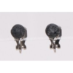 Lava earrings - ears Clips 8 mm