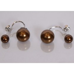 400-63 Queen stik with hang earrings shellpearl 7/10 mm