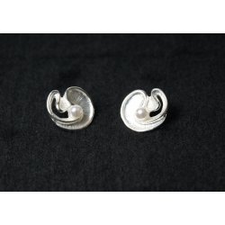 E-006  earrings stik maze with pearl