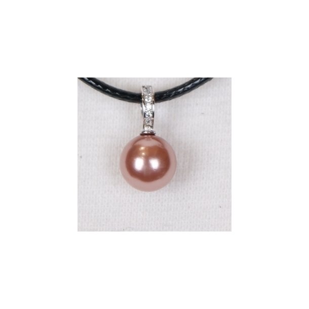  425-50 Queen shellpearl pearl 12 mm Charm ST #213 Deep Pink