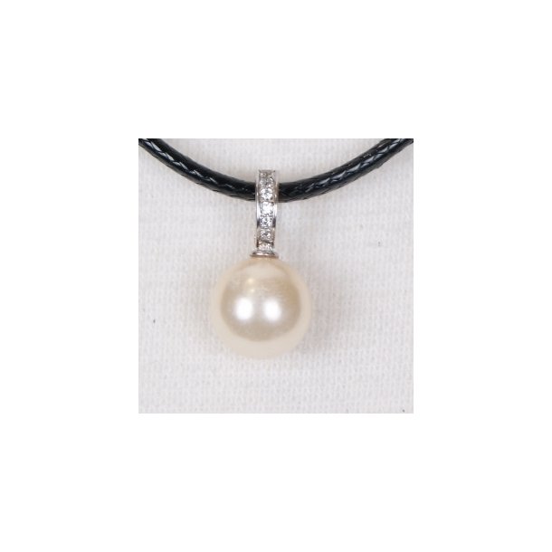  425-50 Queen shellpearl pearl 12 mm Charm ST#204 Off White