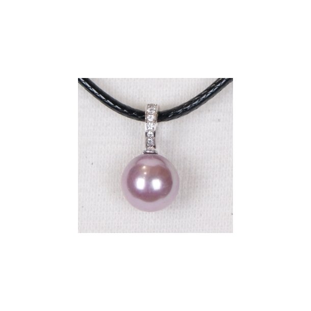  425-50 Queen shellpearl pearl 12 mm Charm ST #212 Purple