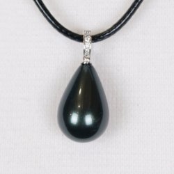 425-53 Queen Drop shellpearl pearl 16 x 25 mm Charm