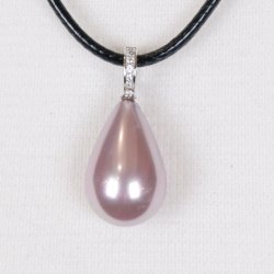 425-53 Queen Drop shellpearl pearl 16 x 25 mm Charm