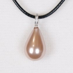 425-53 Queen Drop shellpearl pearl 16 x 25 mm Charm