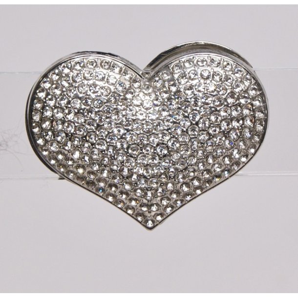 Magnetic Brooch silver Heart