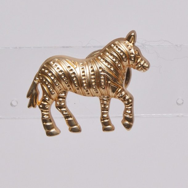 Magnetic Brooch silver horse