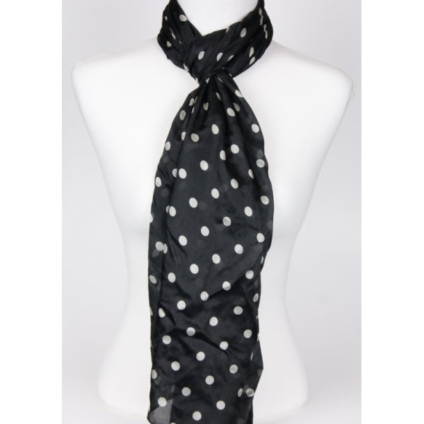 black with spots	MKS silk  100% silk, Size: 180*50cm	