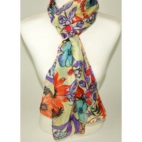 summer flower	180 x 110 cm      100% Silk