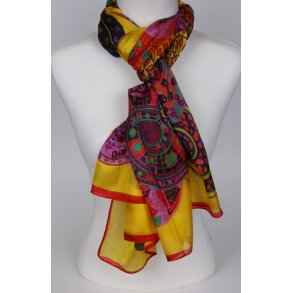 mulit color yellow MKS silk  100% silk, Size: 180*110cm