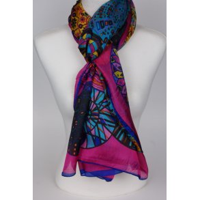 mulit color pink MKS silk  100% silk, Size: 180*110cm